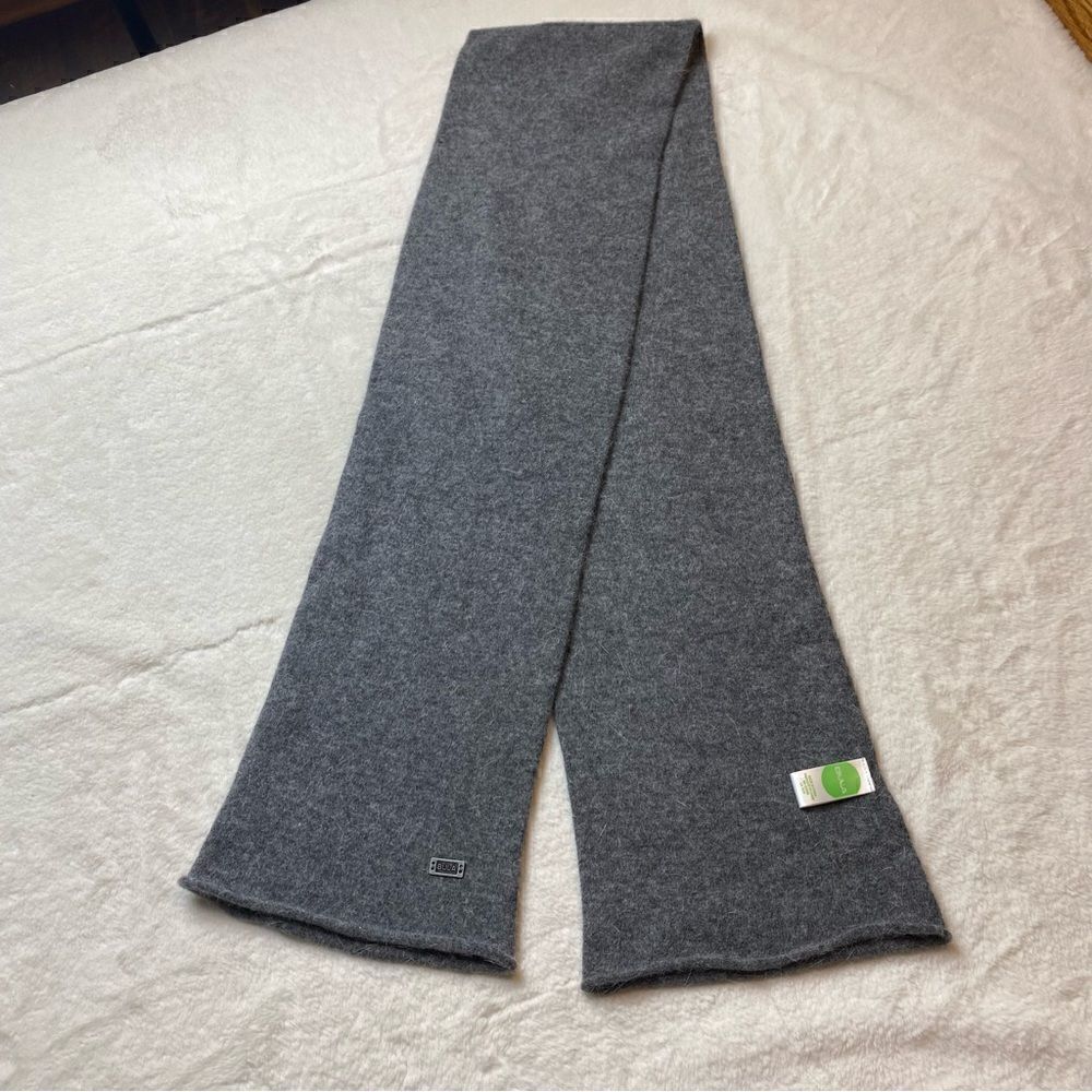 Bula Gray Wool Blend Tubular Scarf